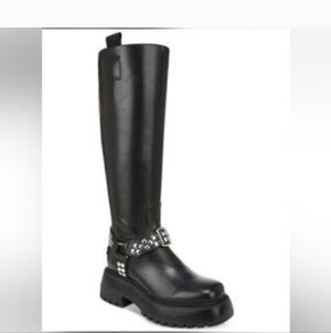 Sam Edelman Circus Hayes Metal Knee High Boot Nwt